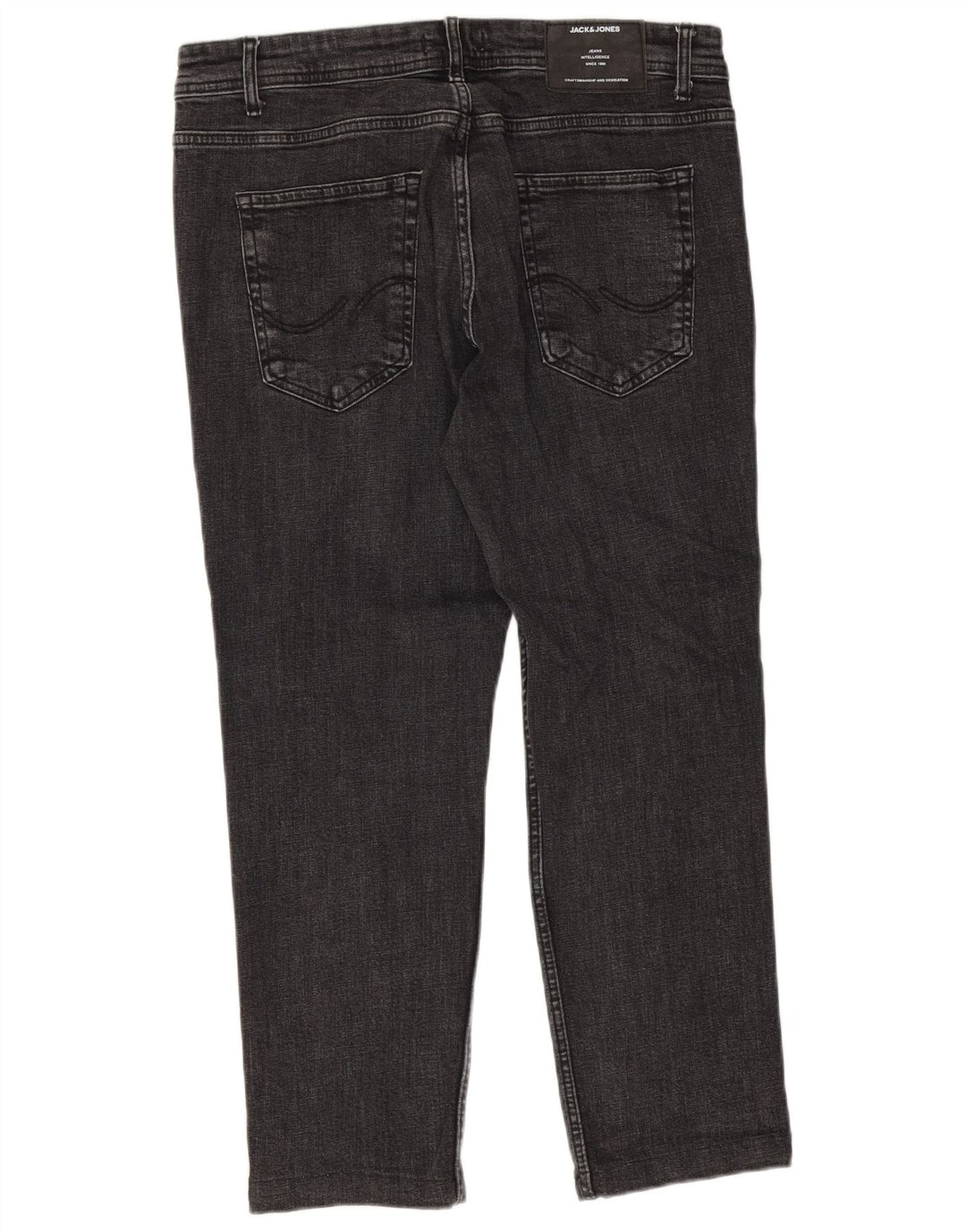 Jack & Jones Herren-Crop-Jeans W34 L25 Grau