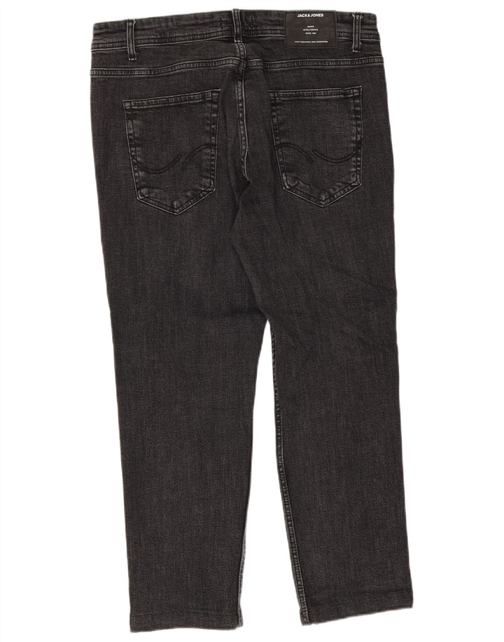 Jack & Jones Herren-Crop-Jeans W34 L25 Grau