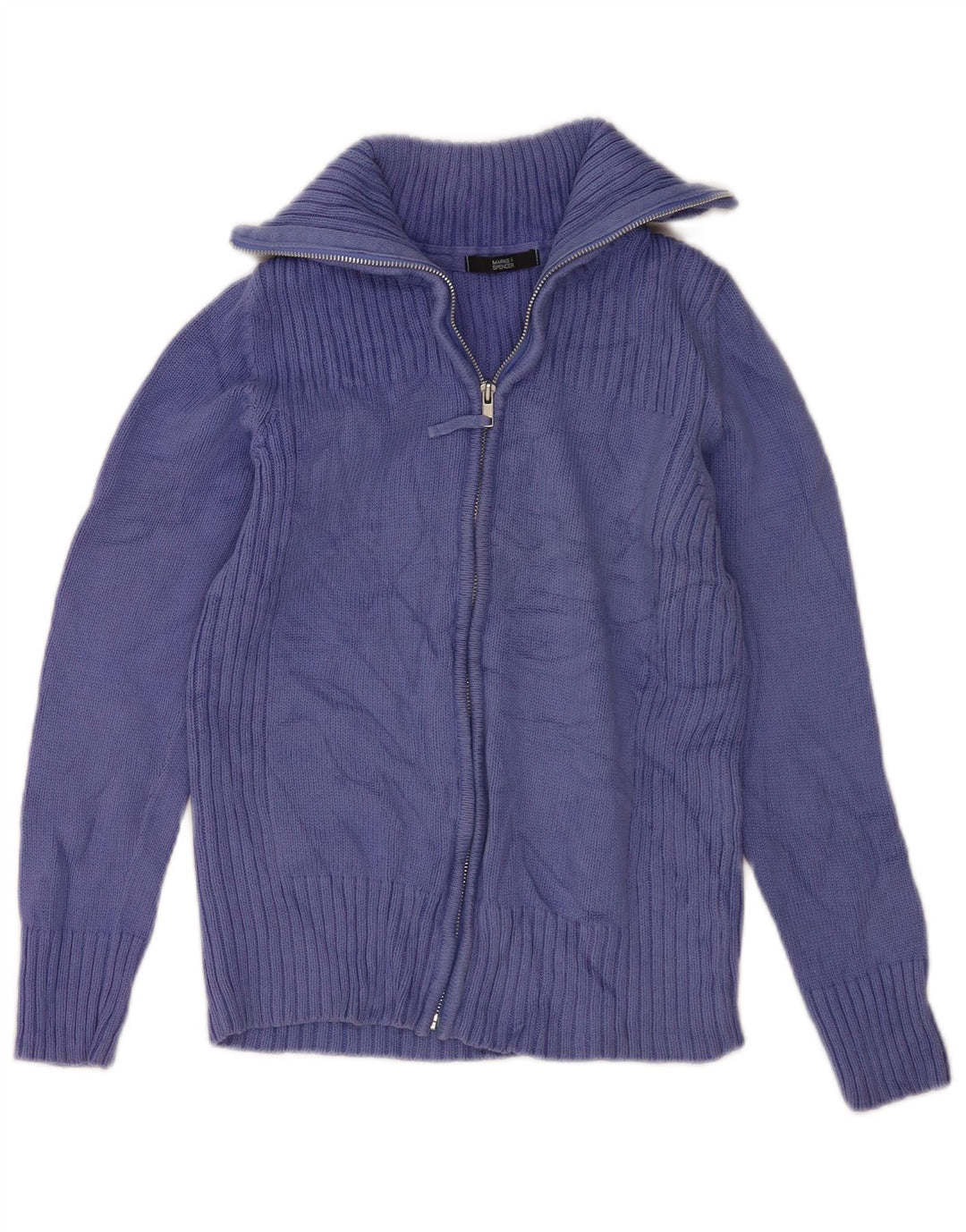 Marks & Spencer Damen-Cardigan-Pullover UK 12 Mittellila Baumwolle