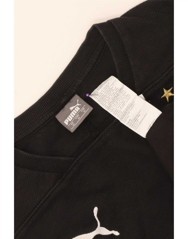 Puma Herren BVB Dortmund Sweatshirt Pullover Medium Schwarz Baumwolle