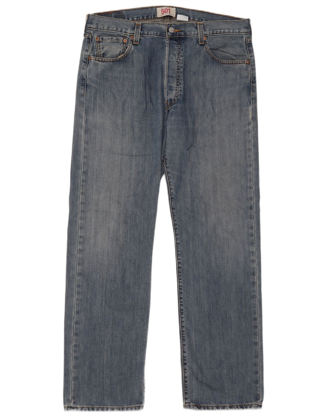 Levi's Herren 501 Straight Jeans W36 L32 Blaue Baumwolle