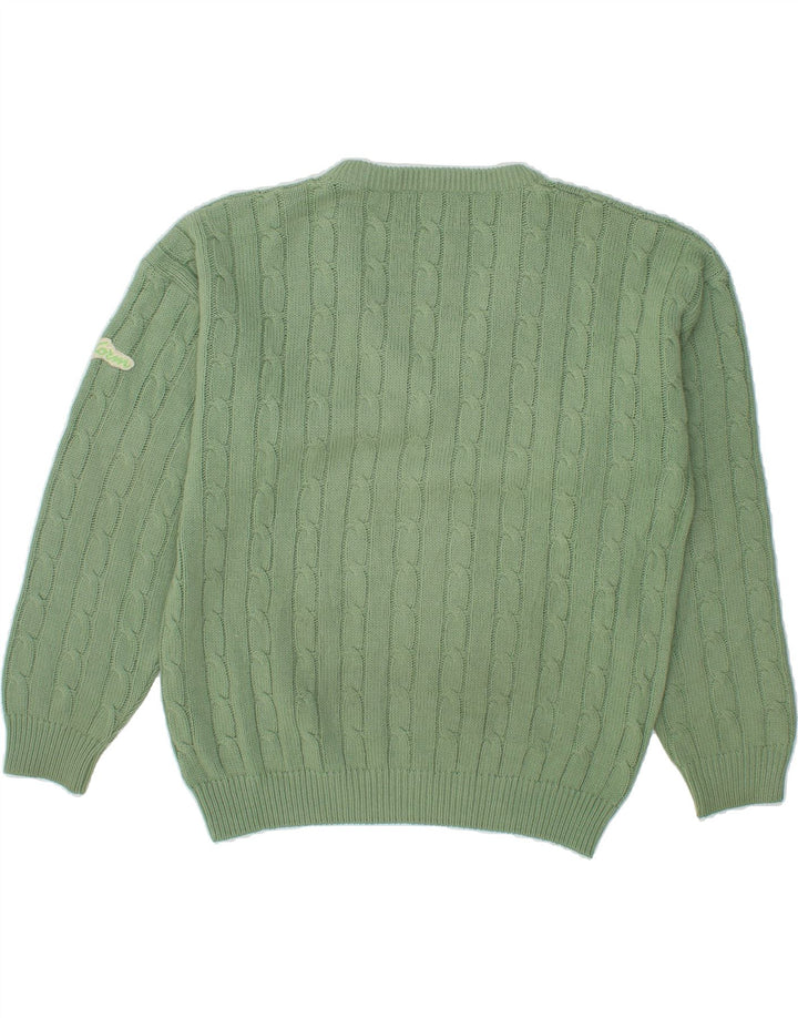 UNIFORM Herren-Pullover mit V-Ausschnitt, groß, grünes Acryl
