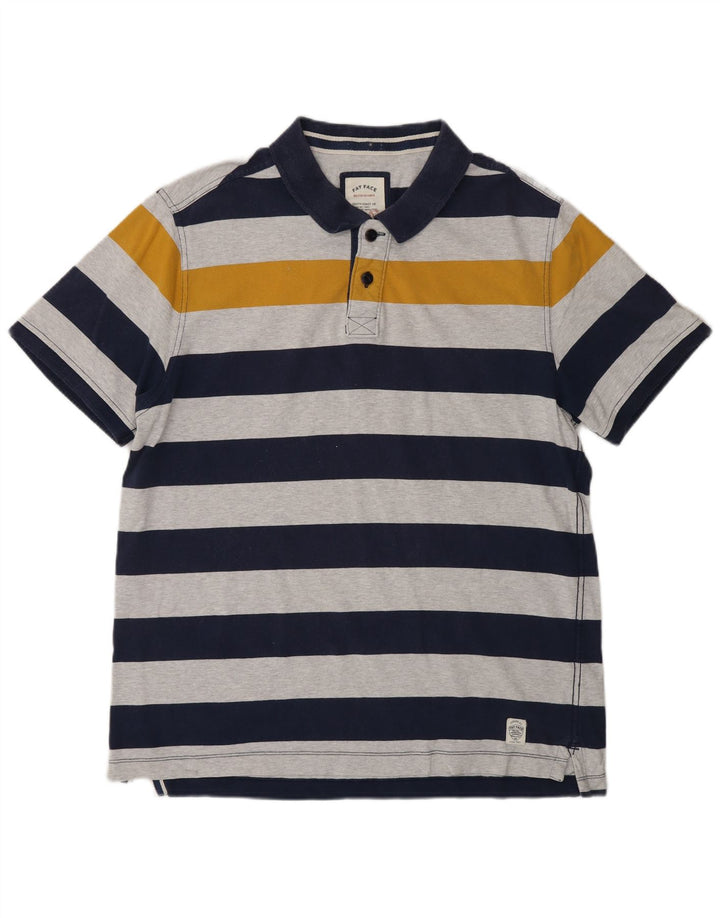 FAT FACE Herren Rugby-Poloshirt, groß, mehrfarbig, gestreift