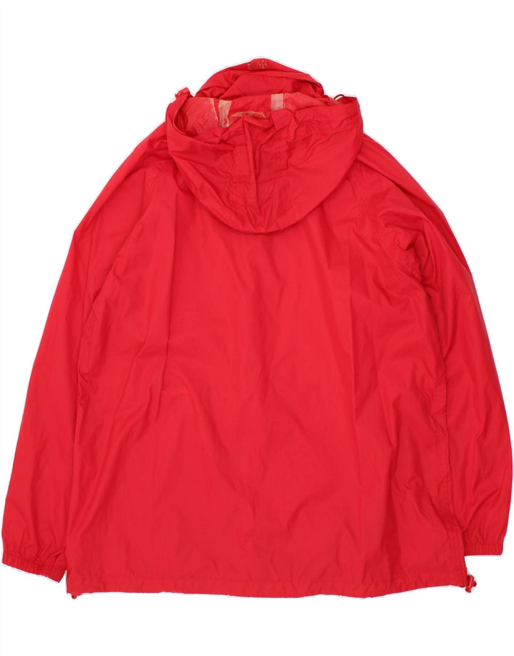 MOUNTAIN WAREHOUSE Womens Hooded Rain Jacket UK 22 3XL Red Nylon Vintage Mountain Warehouse and Second-Hand Mountain Warehouse from Messina Hembry 