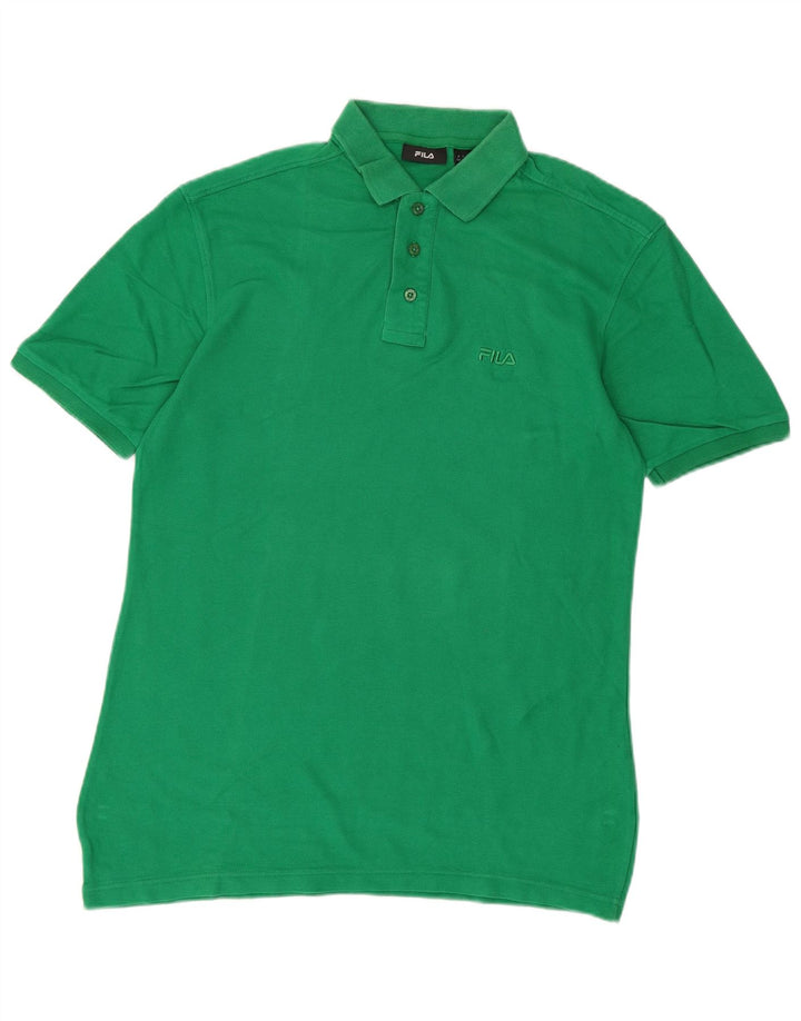 FILA Herren Poloshirt Große grüne Baumwolle