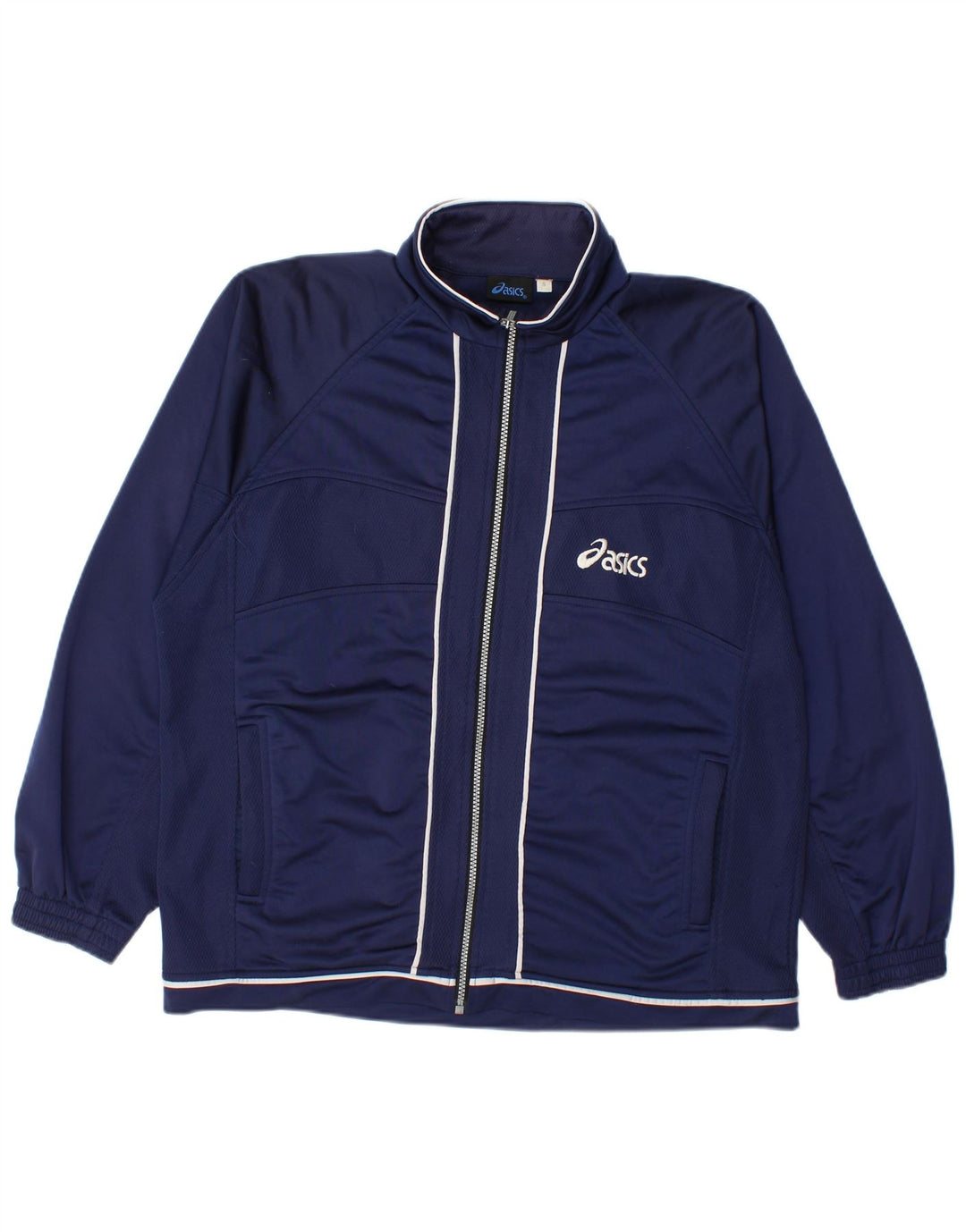 Asics Herren-Trainingsanzugoberteil, Jacke, Größe S, Marineblau
