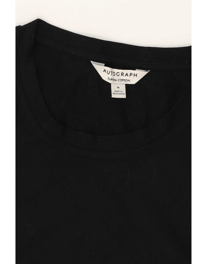 Marks & Spencer Herren-Autograph-Weste, mittelgroß, schwarze Baumwolle