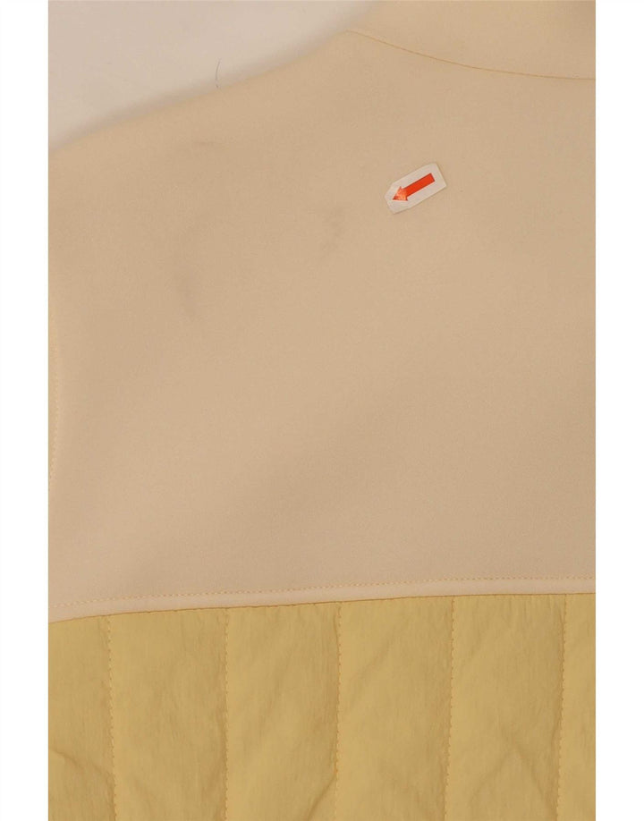 Wattierte Jacke für Mädchen von Zara, 9–10 Jahre, gelbes Colourblock-Polyamid