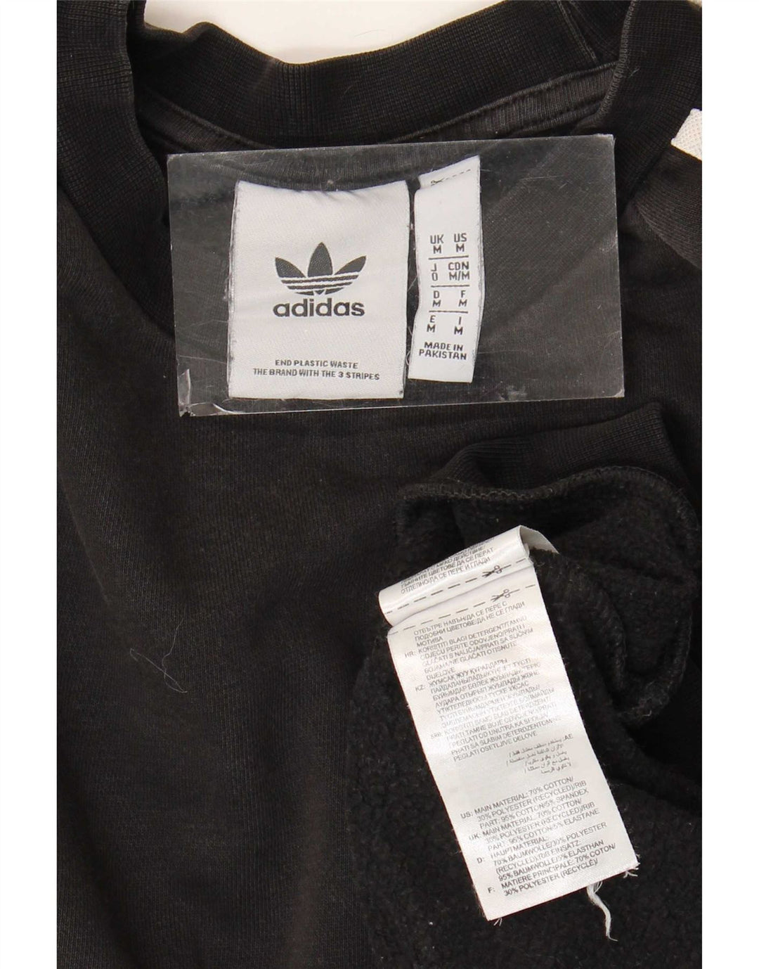 Adidas Herren Sweatshirt Pullover Medium Schwarz Baumwolle