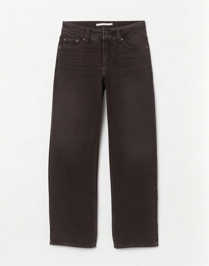 Levi's Damen-Jeans mit weitem Bein, W24, L32, Schwarz