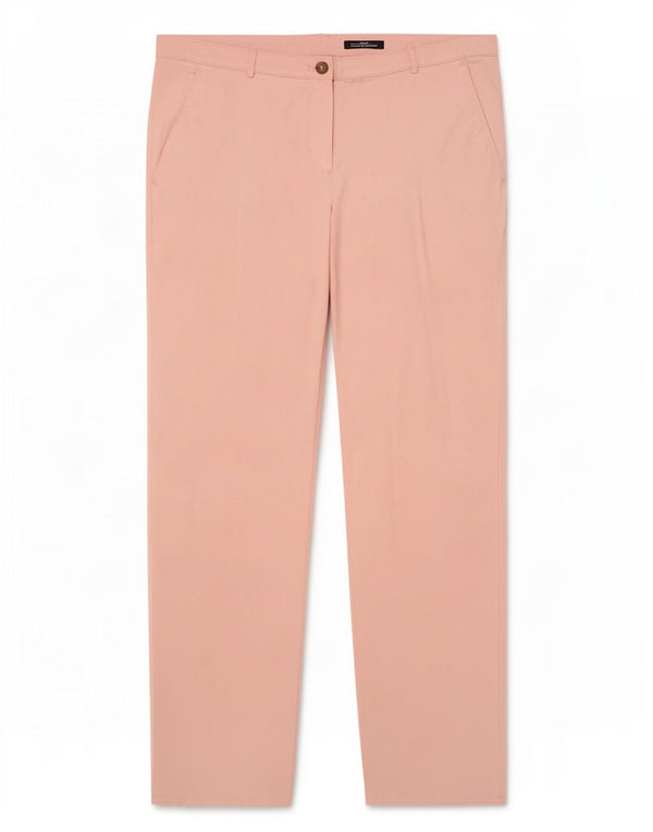 Hugo Boss Damen Slim Chinohose UK 12 Medium W34 L32 Rosa Baumwolle