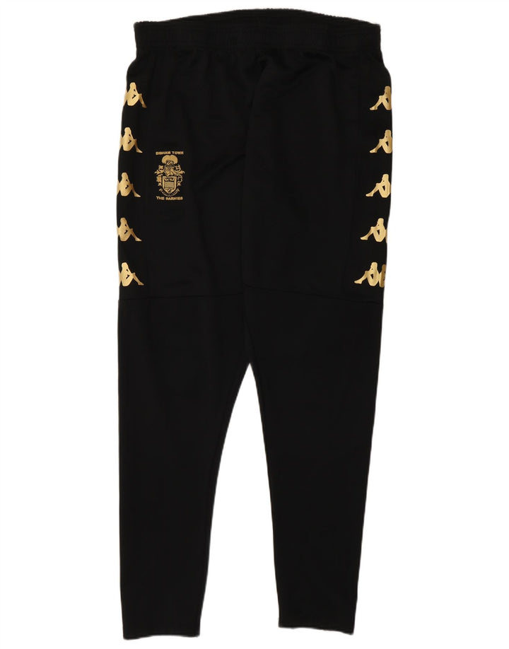 Kappa Herren-Trainingshose mit Grafik, mittelschwarzes Polyester