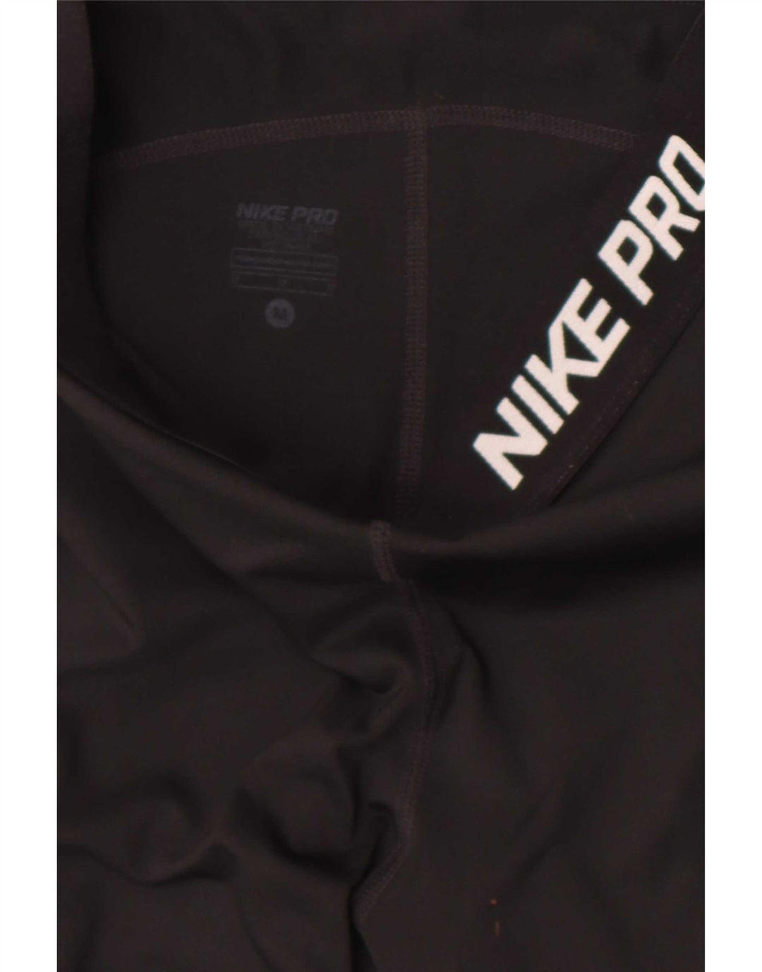Nike Damen Dri Fit Graphic Capri Leggings UK 12 Medium Schwarz