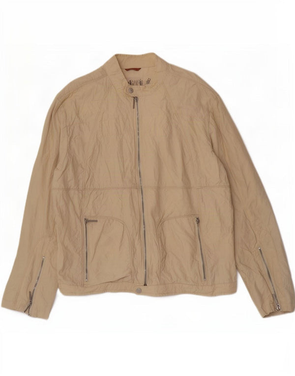 Lee Cooper Herren Bomberjacke UK 44 2XL Beige Nylon