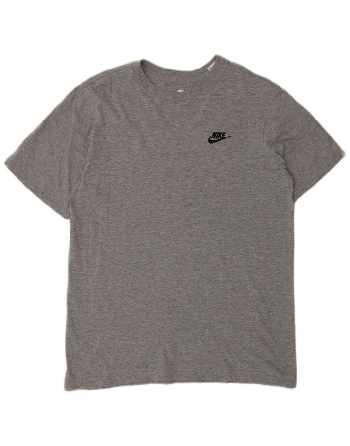 NIKE Herren T-Shirt Top XS Grau gefleckte Baumwolle