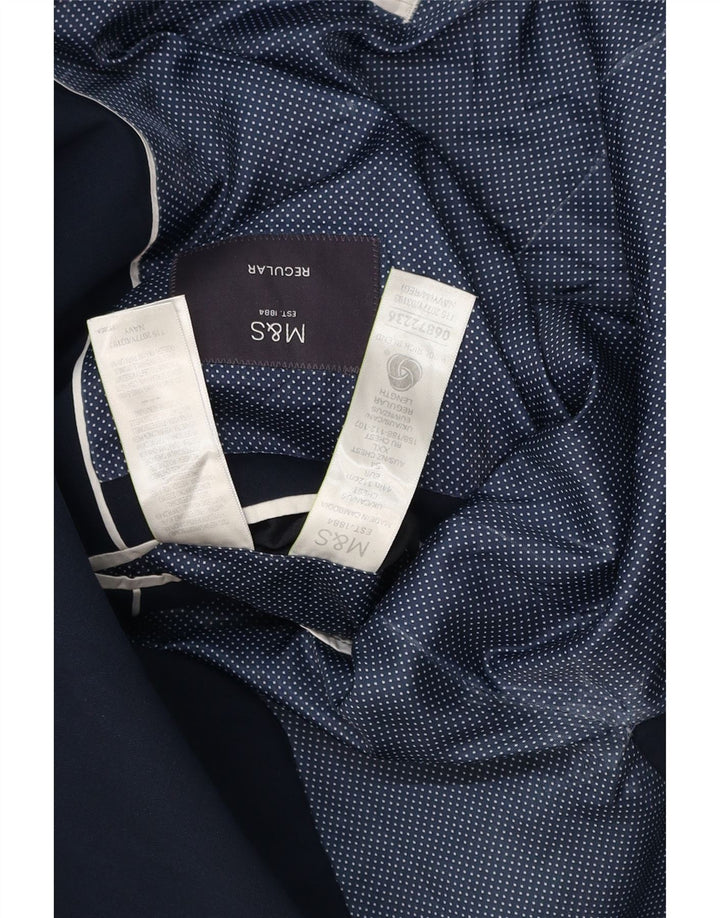 MARKS & SPENCER Herren-Blazer mit 2 Knöpfen, reguläre Passform, UK 44, XL, Marineblau