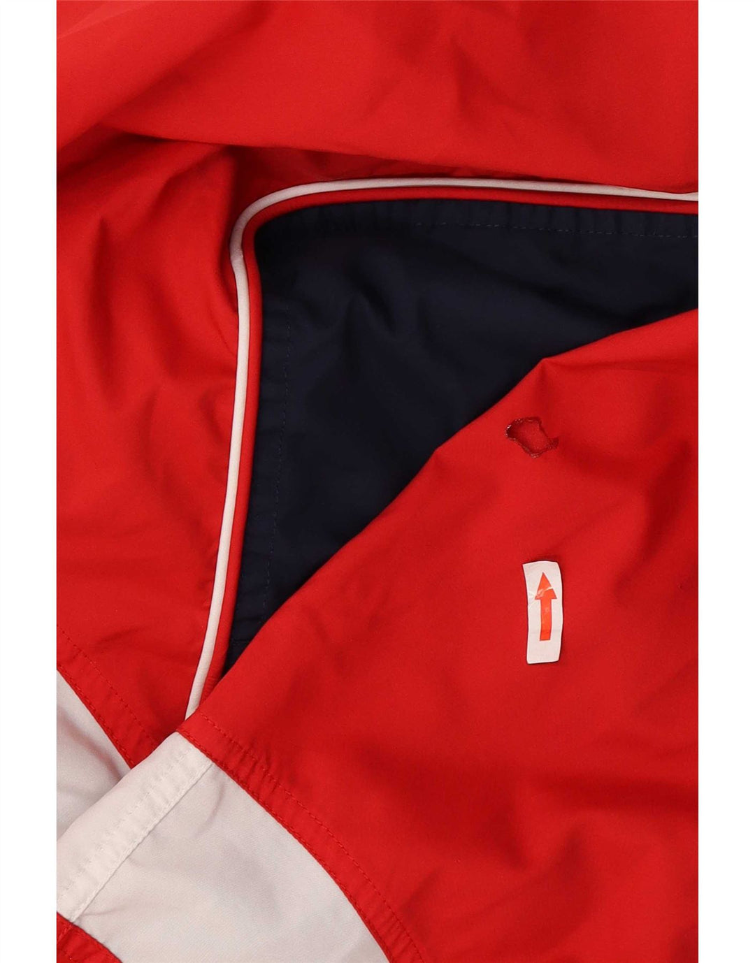 Adidas Herren Trainingsanzug Top Jacke UK 46/48 XL Rot Colourblock Polyester