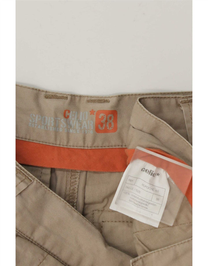 Celio Herren Cargoshorts W38 XL Khaki Baumwolle