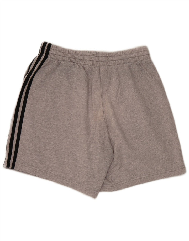 Adidas Herren Sportshorts mittelgraue Baumwolle