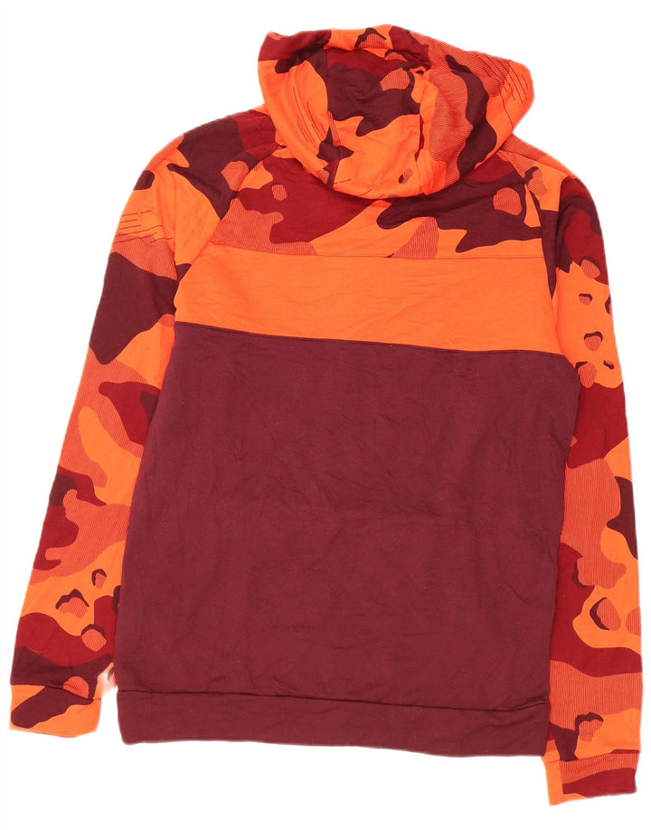 Nike Herren Dri Fit Graphic Hoodie Pullover Small Orange Camouflage Polyester