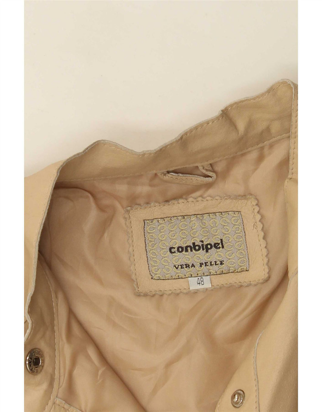 Conbipel Damen Lederjacke IT 48 XL Beige