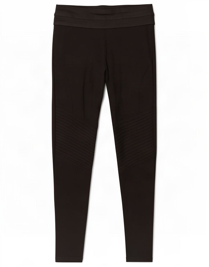 Zara Damen Leggings UK 8 Small Schwarz Viskose