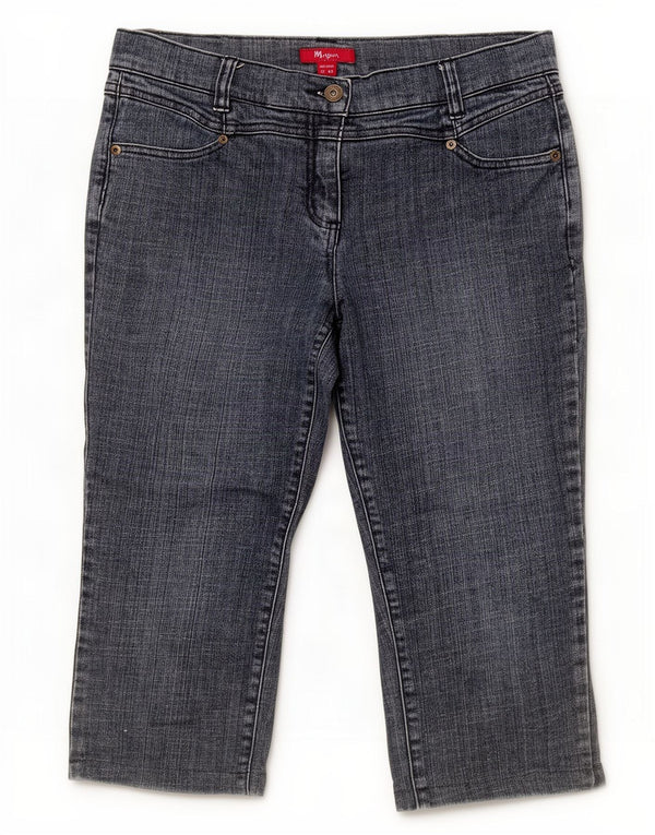 Monsoon Damen Bermuda Denim Shorts UK 12 Medium W30 Blaue Baumwolle