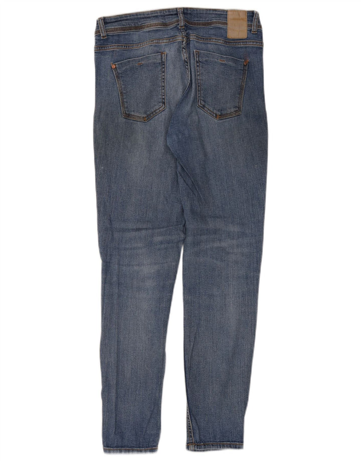 ZARA Damen Slim Jeans EU 38 Small W28 L30 Blau