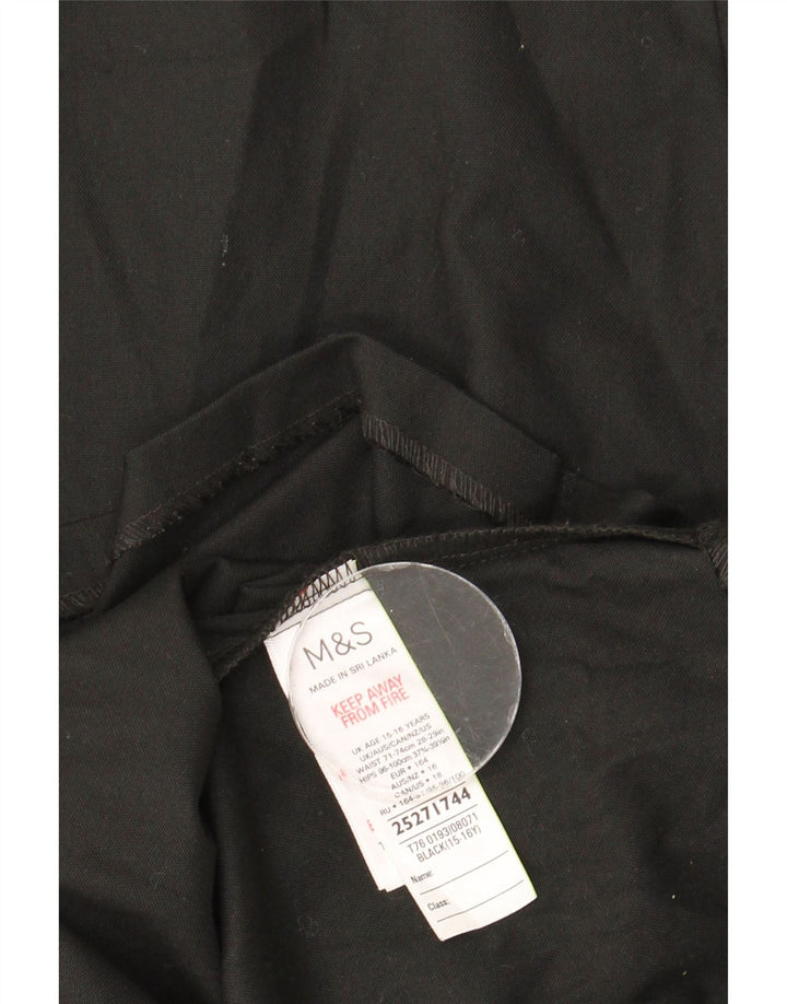 Marks & Spencer Bleistiftrock für Mädchen, 15–16 Jahre, W29, Schwarz, Polyester