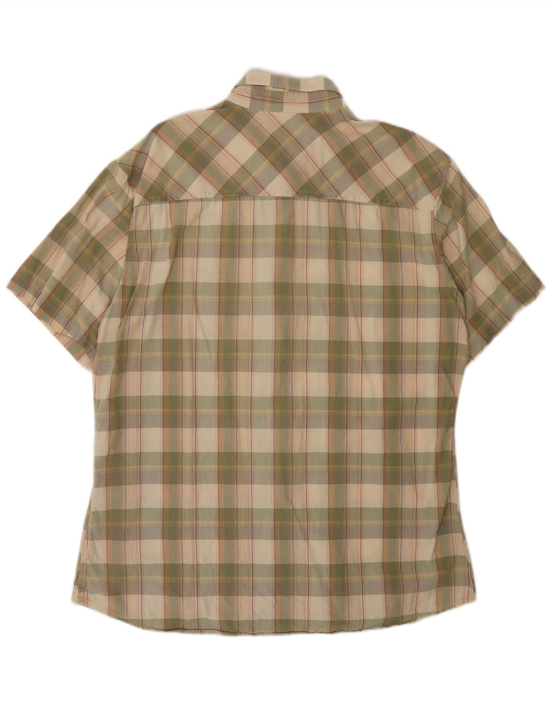 Marlboro Classics Herren Kurzarmhemd 2XL grün kariert Baumwolle