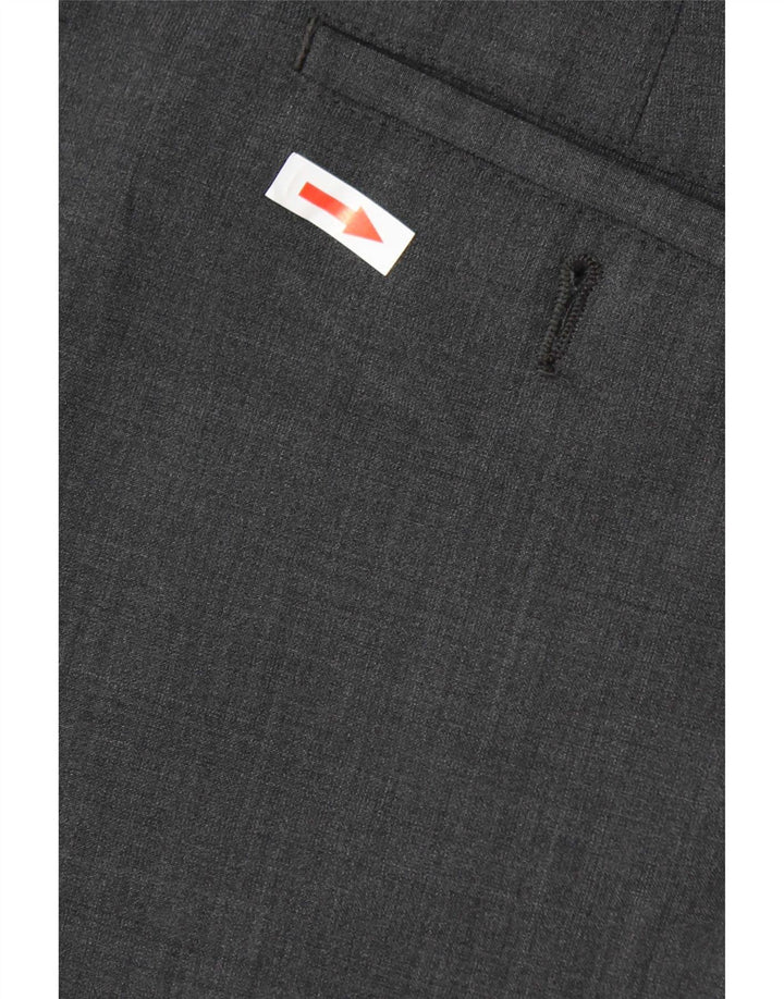 Marks & Spencer Herren-Anzughose mit maßgeschneiderter Passform, W38, L31, grau, Polyester