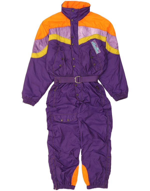 Ellesse Herren-Skioverall mit Kapuze, EU 50, Größe L, Lila, Farbblock