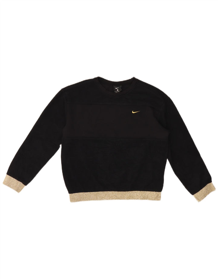 Nike Damen-Sweatshirt in Übergröße, Gr. 6, XS, Schwarz, Colourblock-Polyester