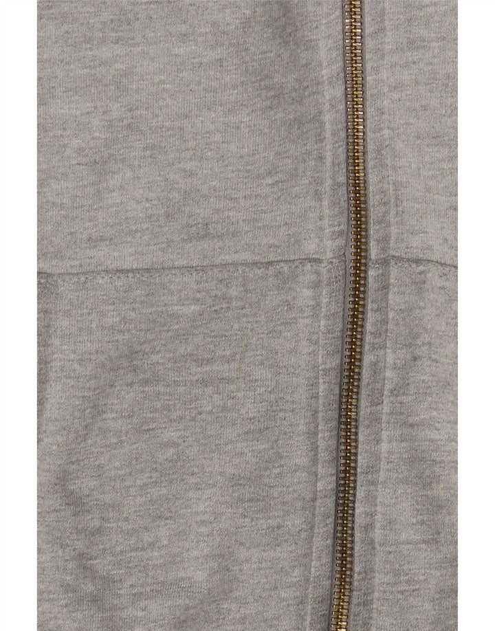 Crew Clothing Herren-Kapuzenpullover mit Reißverschluss, groß, graue Baumwolle