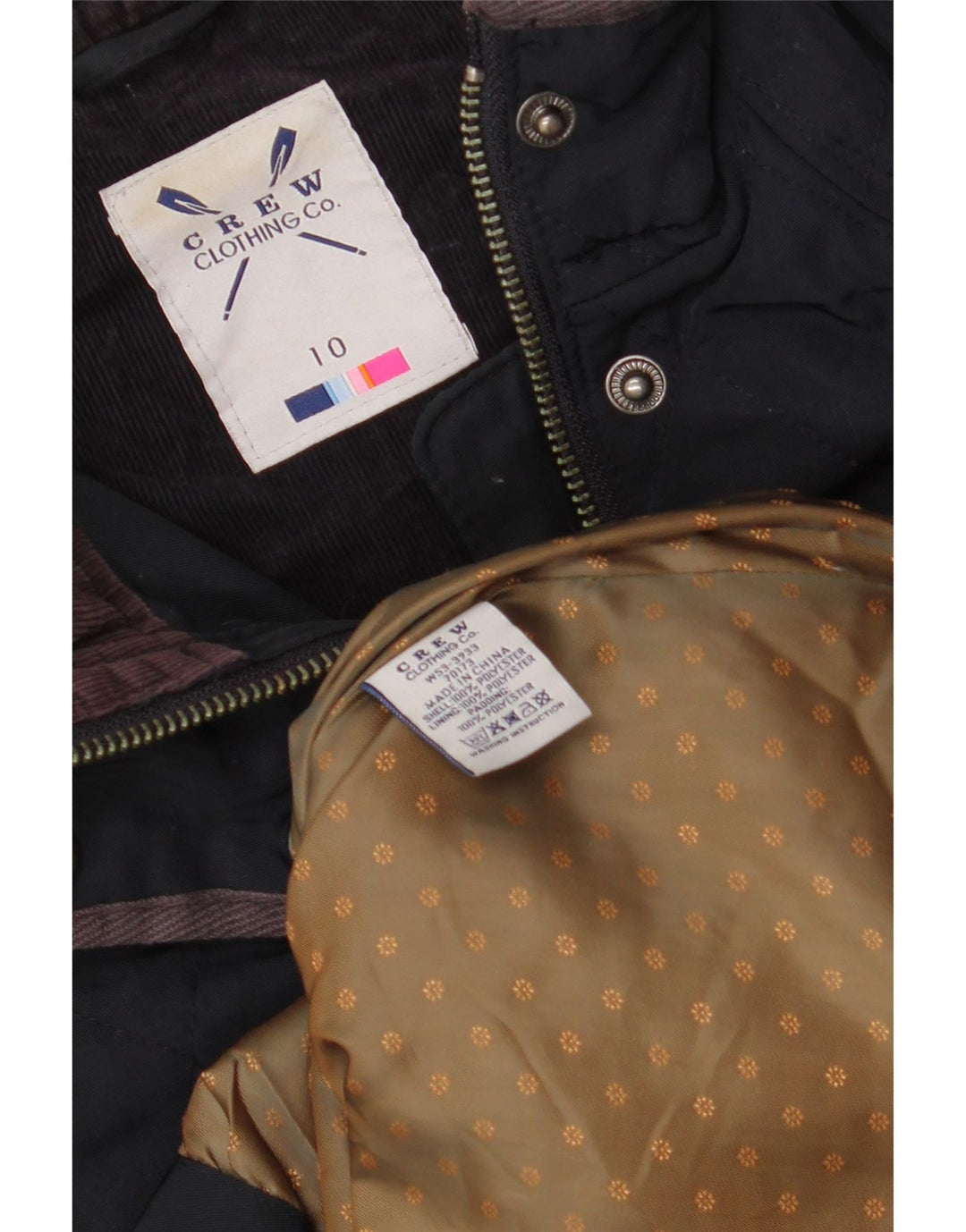 CREW CLOTHING Damen Übergroße Steppjacke UK 10 Small Marineblau