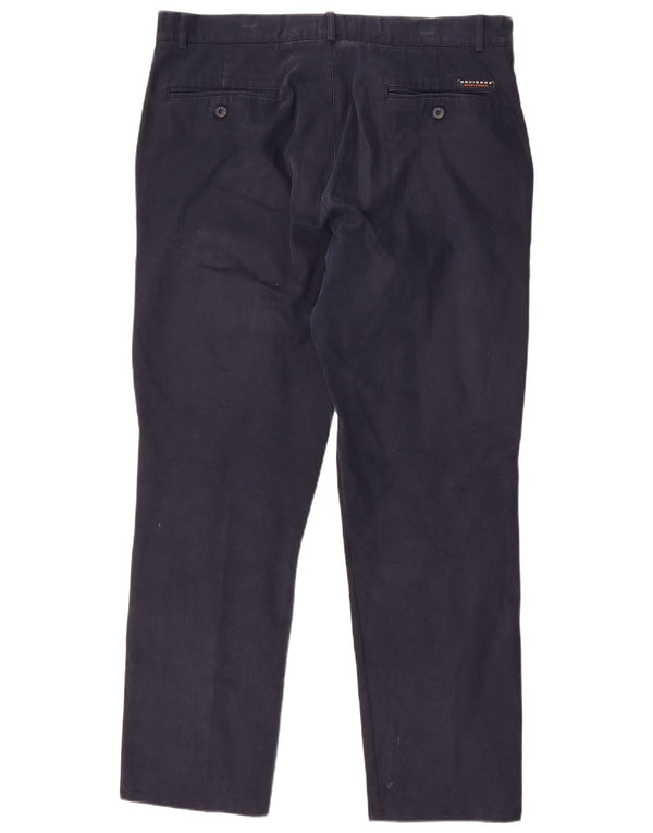 NAVIGARE gerade Chino-Hose für Herren, Größe 54, 2XL, W36, L31, Marineblau, Baumwolle