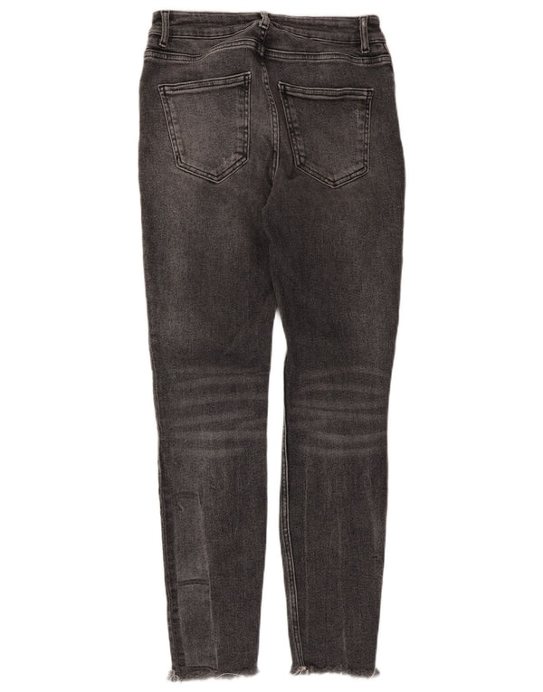 Zara Damen Skinny Jeans EU 38 Small W28 L28 Graue Baumwolle
