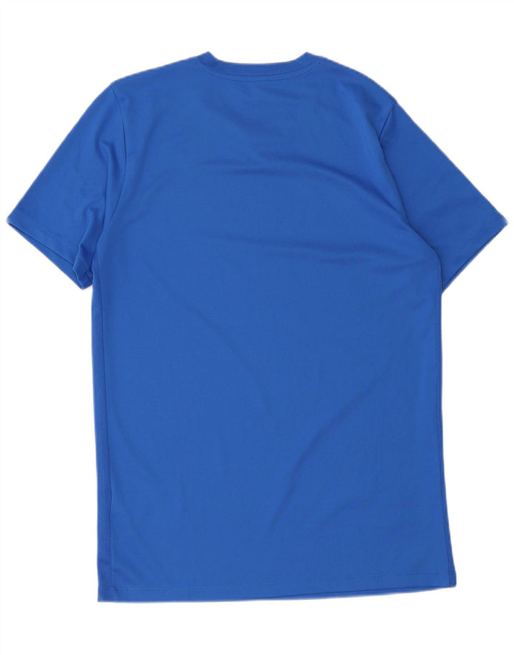 Nike Herren Dri Fit T-Shirt Top Mittelblaues Polyester