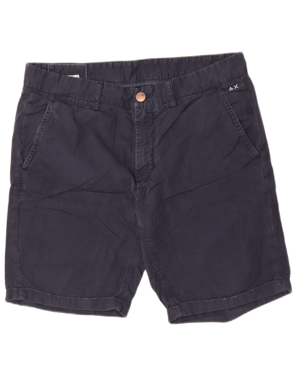 Sun68 Mens Chino Shorts W36 Large Navy Blue