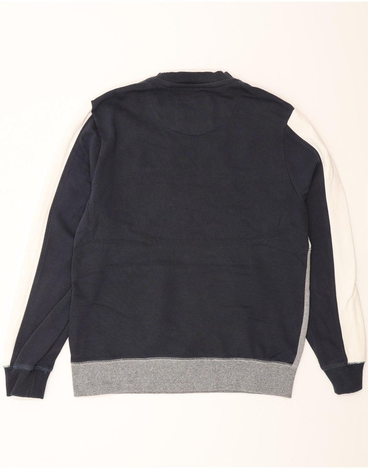 Jack Wills Salcombe-Sweatshirt für Herren, groß, Marineblau, Farbblock