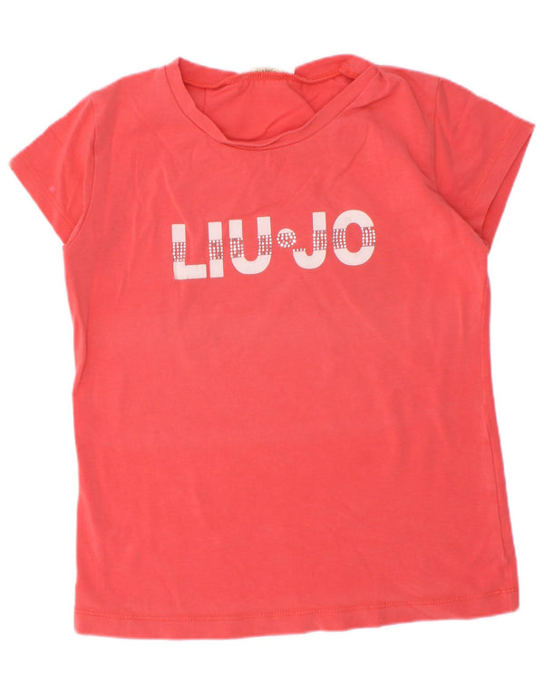 Liu Jo Mädchen-T-Shirt mit Grafik, 5–6 Jahre, Rot