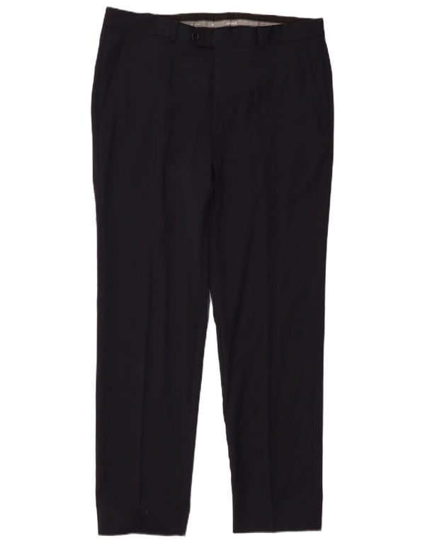 Armani Herren gerade Anzughose W34 L28 Schwarz