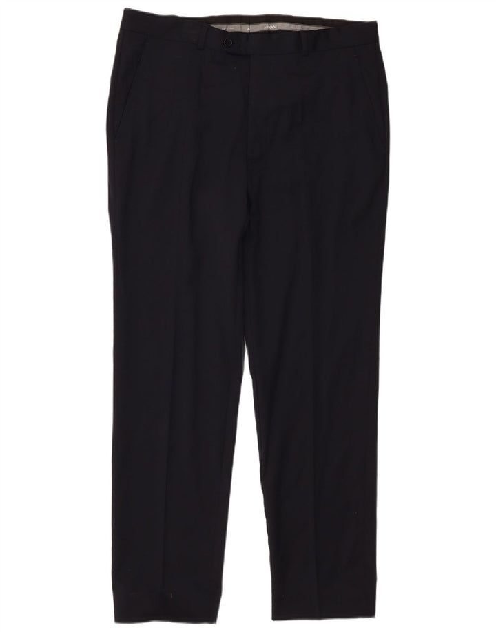Armani Herren gerade Anzughose W34 L28 Schwarz