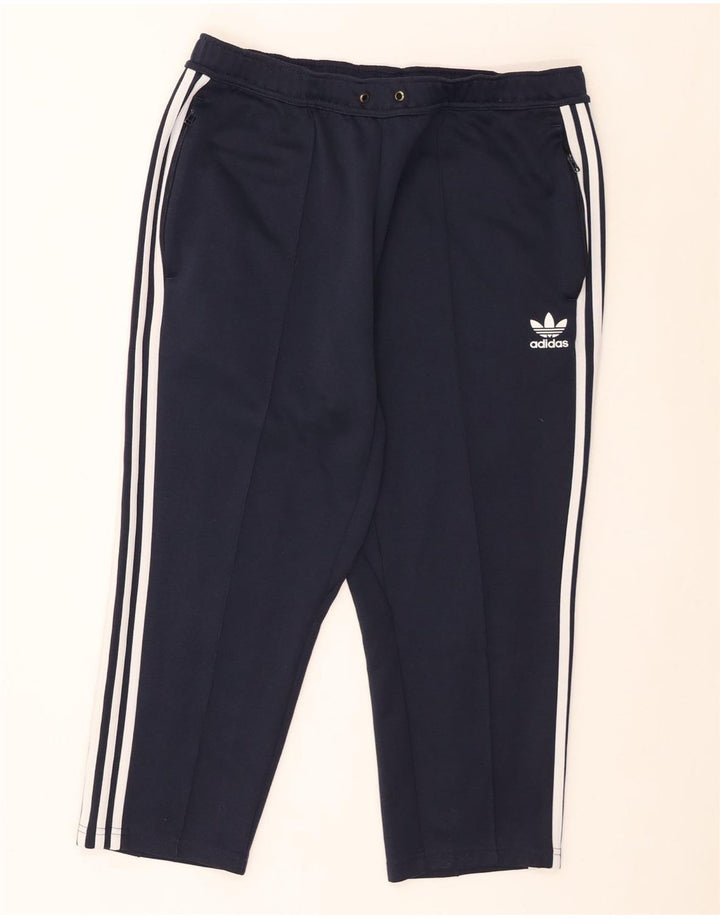 Adidas Herren Crop-Trainingshose, groß, marineblau, Polyester