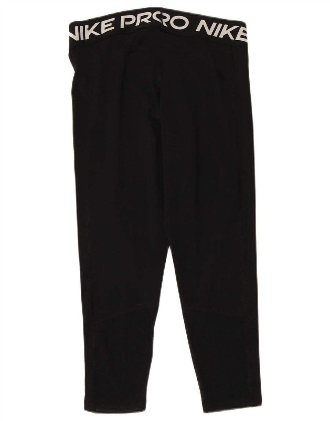 NIKE Womens Dri Fit Graphic Leggings UK 14 Large Schwarz Polyester