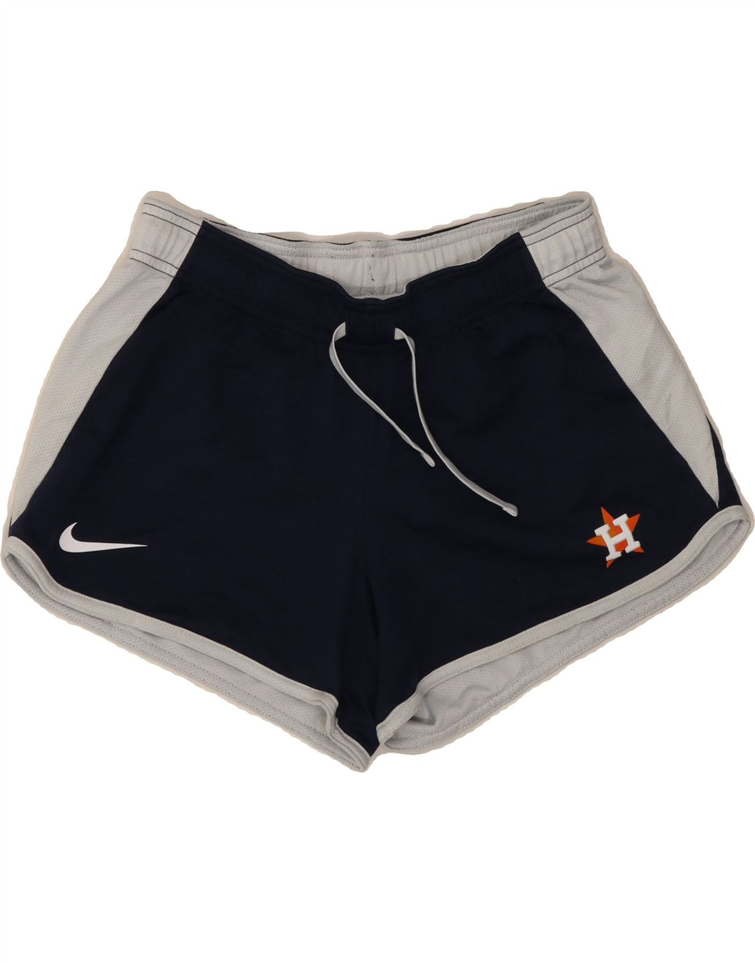 NIKE Womens Reversible Sport Shorts UK 12 Medium  Navy Blue Colourblock Vintage Nike and Second-Hand Nike from Messina Hembry 