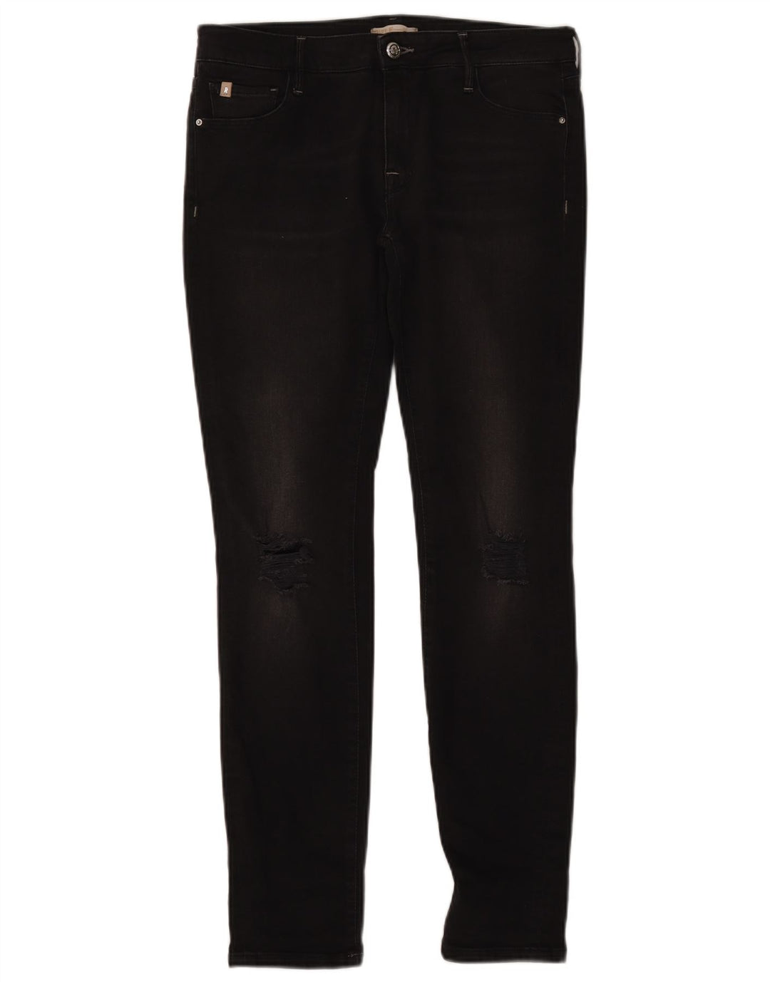 Rifle Damen Skinny Jeans W29 L29 Schwarze Baumwolle