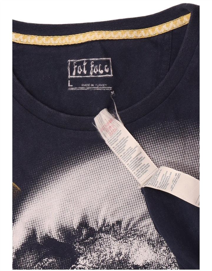Fat Face Herren-T-Shirt mit Grafik, groß, marineblau, Baumwolle