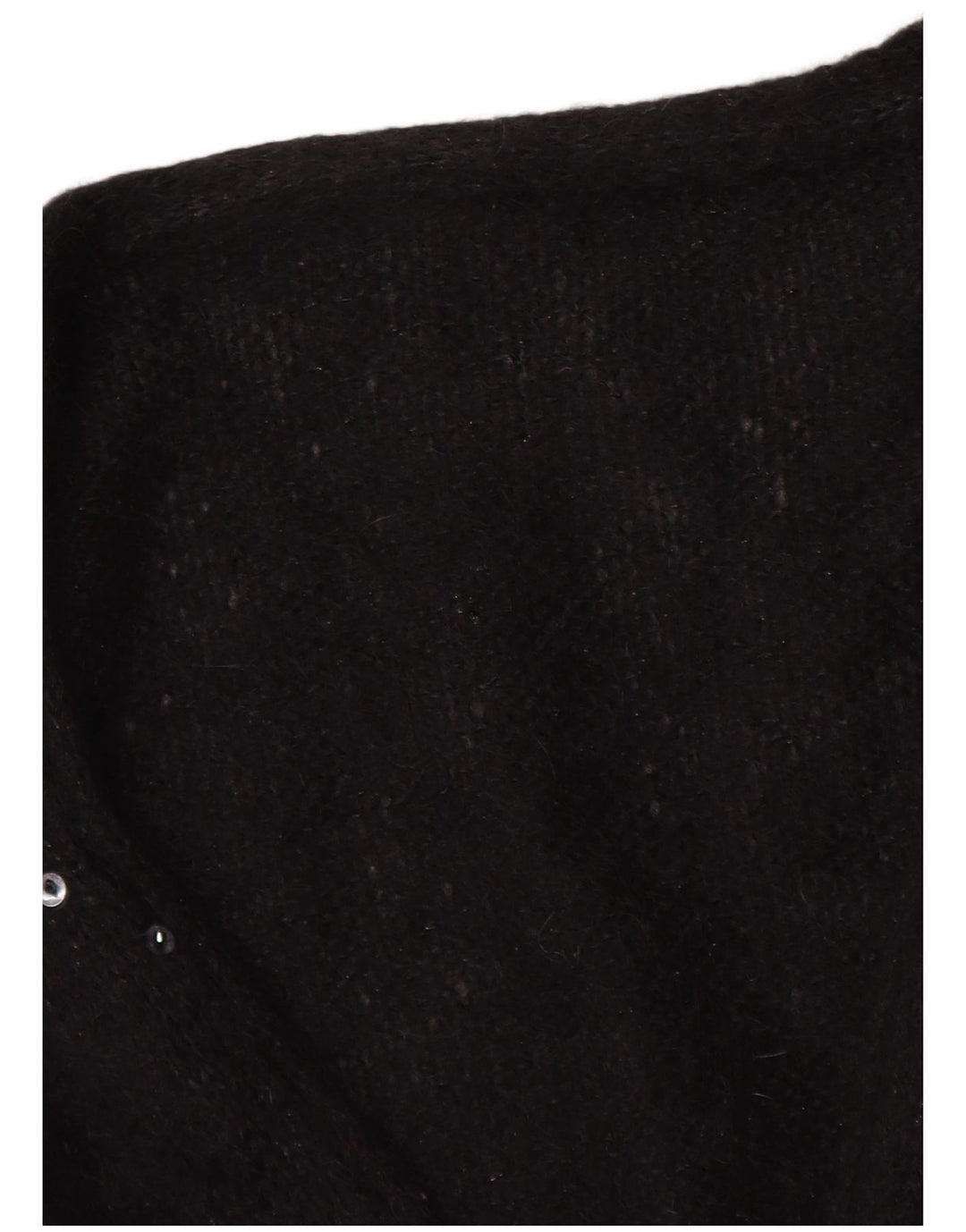 Vintage Damen Cardigan Pullover UK 16 Groß Schwarz