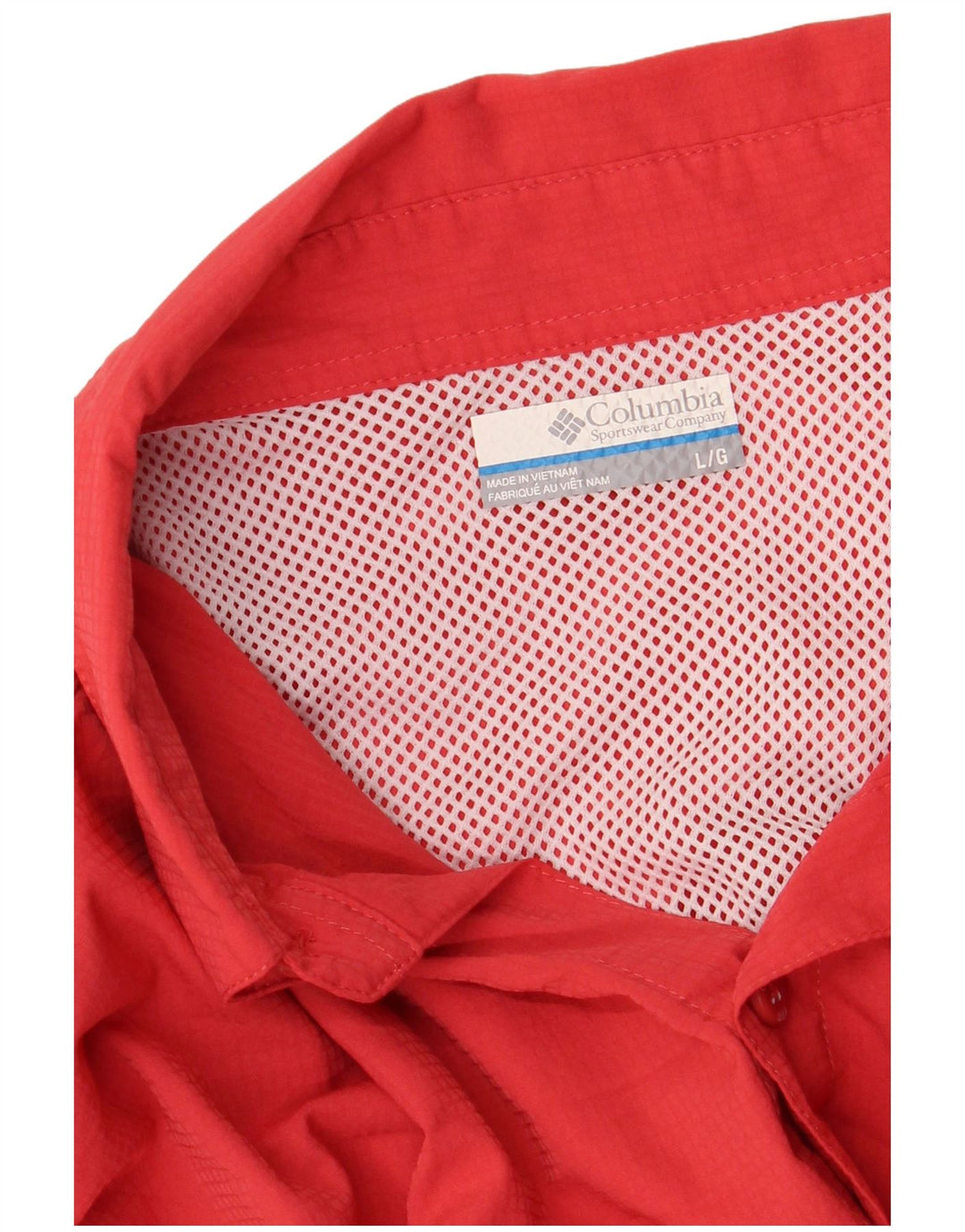 Columbia Herrenhemd, Größe L, Rot